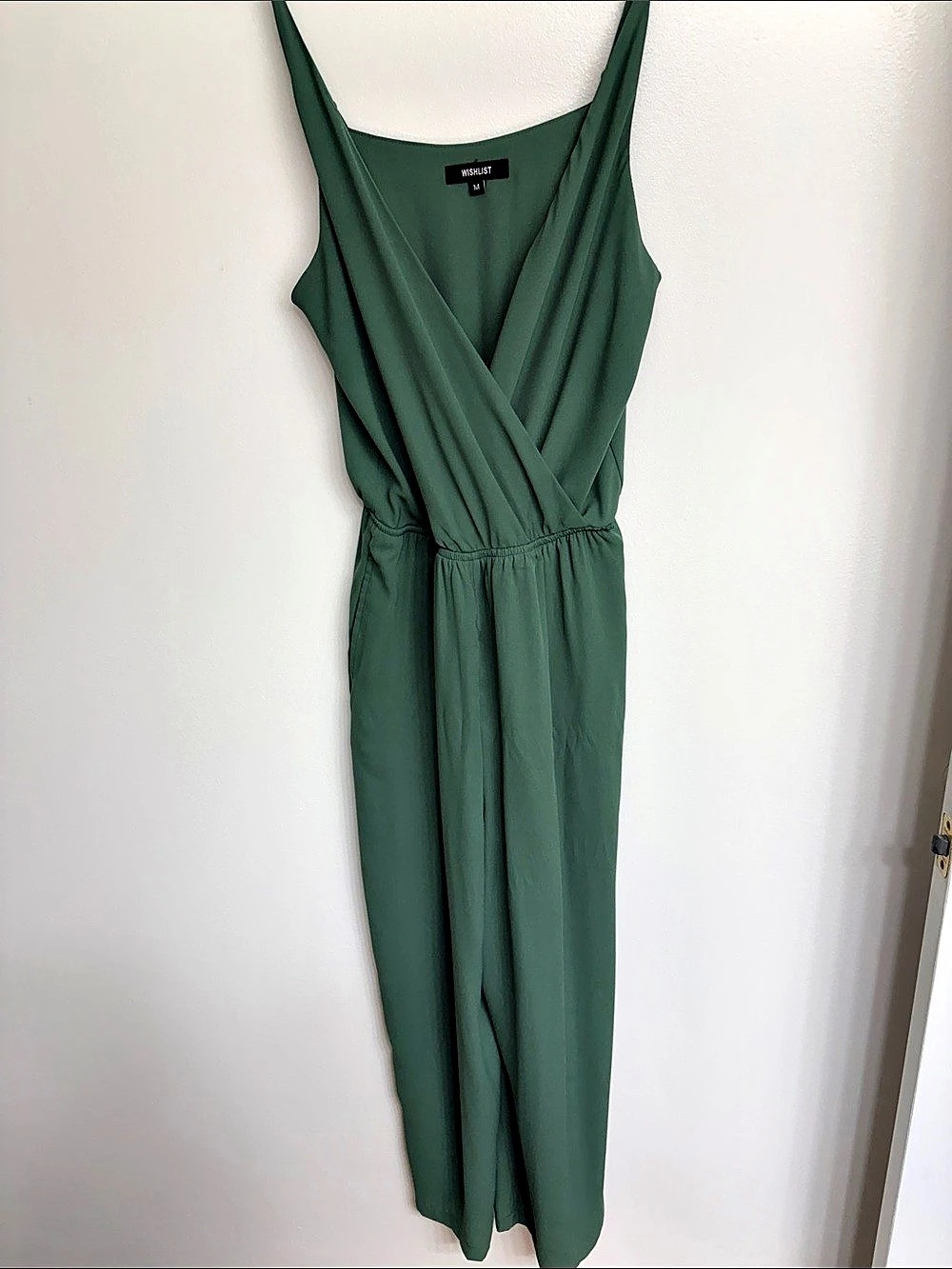 Wishlist Green Wide-Leg Jumpsuit